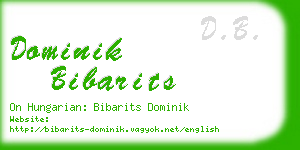 dominik bibarits business card